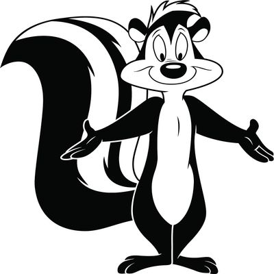 Cartoon Shows TV Show Character Skunk Skunks Raccoon Animal Animals Babies Guys Boys Girls Womens Kids Children Wall Decals Vinyl Stickers Art Rooms Room Walls Wall Size 30x27 inch