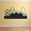 Carousel Roller Coaster Carnival Amusement Park Fair Circus Wall Sticker Art Decal for Girls Boys Kids Room Bedroom Nursery Kindergarten Fun Home Decor Sticker Wall Vinyl Decoration Size (27x30 inch) view 1
