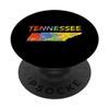 Tennessee State Outline Colorful TN Paint Artwork Tennessee PopSockets PopGrip: Swappable Grip for Phones & Tablets view 1