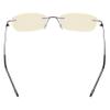 CessBlu Ladies Blue Light Blocking Glasses Anti Glare UV with Yellow Filter Eyeglasses for Women Reading Screen Rimless (Gunmetal)+1.75 view 4