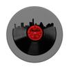 Austin Texas Vinyl Record Retro Hipster Music Austin Skyline PopSockets PopGrip: Swappable Grip for Phones & Tablets view 3