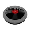 Houston TX Vinyl Record Retro Hipster Music Houston Skyline PopSockets PopGrip: Swappable Grip for Phones & Tablets view 2