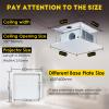 CGOLDENWALL Hidden Projector Lift Motorized Projector Mount Ceiling Mount, 44lbs Capacity, 23.6"*23.6" Baseplate Customizable, Auto-sync with Projectors (Running Distance: 300cm/118.11") view 4