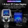Bluetooth FM Transmitter Color Screen Car Audio Mp3 Player Wireless FM Modulator Handsfree Bluetooth Car Kit with QC 3.0 Dual USB Car Charger Support TF & U Disk view 2