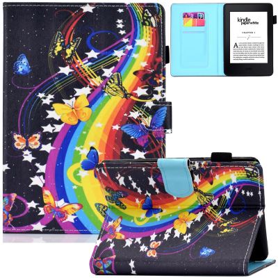 Artyond Case for Kindle Paperwhite, PU Leather Folio Card Slots Case with Auto Sleep/Wake Cover for Amazon Kindle Paperwhite 123 (Fits All 2012, 2013, 2015 and 2016 Versions), Music Butterfly