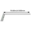 Utoolmart Right Angle Ruler,Framing Square Ruler,500mm / 19.7-inch Stainless Steel, L Shape Ruler, Framing Ruler, Try Square Ruler Tools for Carpenter Engineer 1 Pcs view 3