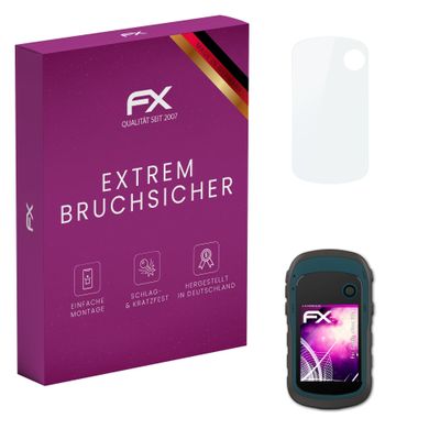 atFoliX Plastic Glass Protective Film compatible with Garmin eTrex 22x, 9H Hybrid-Glass FX Screen Protector