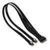 Micro SATA Cables|OCulink 8-Lane to Slimline SAS 4-Lane x2 Cable - 50CM view 1