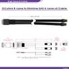 Micro SATA Cables|OCulink 8-Lane to Slimline SAS 4-Lane x2 Cable - 50CM view 2