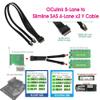 Micro SATA Cables|OCulink 8-Lane to Slimline SAS 4-Lane x2 Cable - 50CM view 4