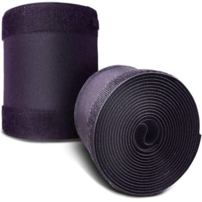 2 Pcs Black Floor Cord Cover for Office Carpet Wire Cover Under Desk Cable Grip Strip Management Hold Cords in Place for Power Cords Audio Cables Coaxial Cable Telephone Line (3.9 Width X 10Length)