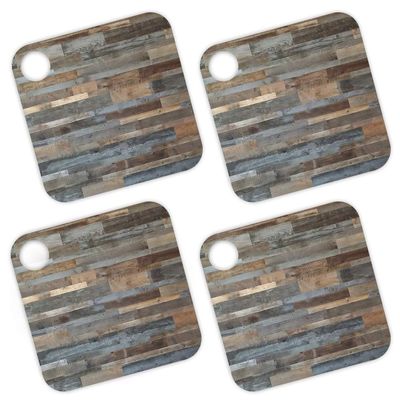MightySkins Skin for Tile Mate (2020) 4 Pack - Gray Wood | Protective, Durable, and Unique Vinyl Decal Wrap Cover | Easy to Apply, Remove, and Change Styles | Made in The USA