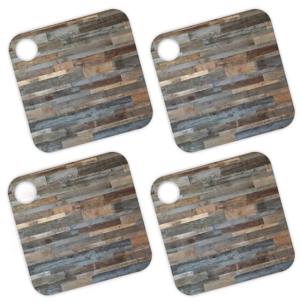 MightySkins Skin for Tile Mate (2020) 4 Pack - Gray Wood | Protective, Durable, and Unique Vinyl Decal Wrap Cover | Easy to Apply, Remove, and Change Styles | Made in The USA