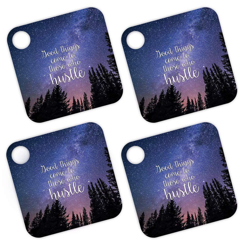 MightySkins Skin for Tile Mate (2020) 4 Pack - Hustle | Protective, Durable, and Unique Vinyl Decal Wrap Cover | Easy to Apply, Remove, and Change Styles | Made in The USA