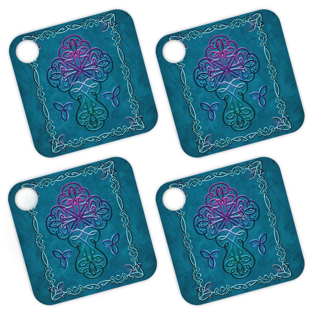 MightySkins Skin for Tile Mate (2020) 4 Pack - Celtic Cross | Protective, Durable, and Unique Vinyl Decal Wrap Cover | Easy to Apply, Remove, and Change Styles | Made in The USA