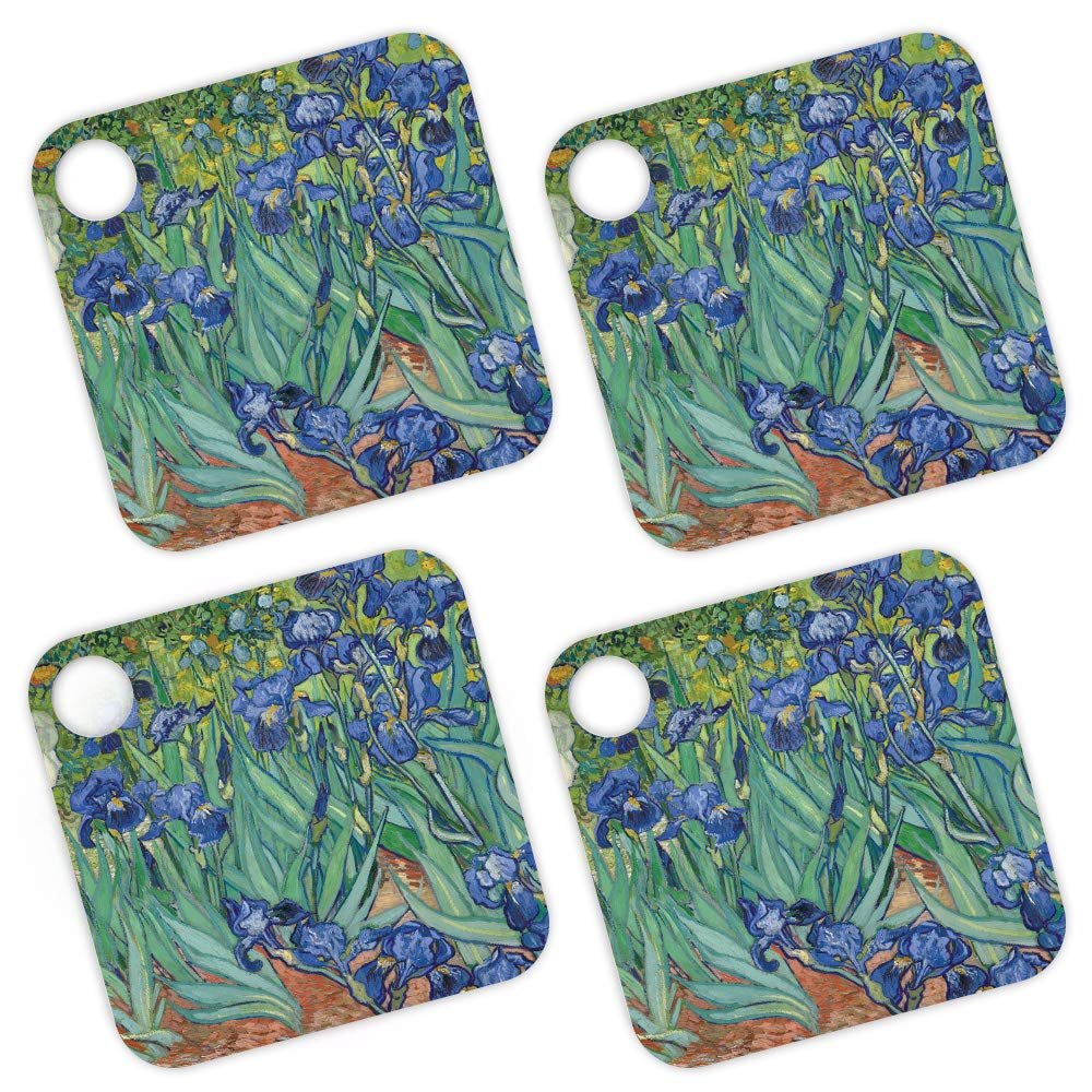 MightySkins Skin for Tile Mate (2020) 4 Pack - Irises | Protective, Durable, and Unique Vinyl Decal Wrap Cover | Easy to Apply, Remove, and Change Styles | Made in The USA (TILEMA20-Irises)