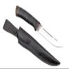Swift Hunting Knife - Zlatoust City - Russian - Engraved - Tough Stainless Blade - Leather Handle - Leather Sheath view 2