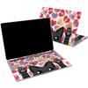 Cavka Vinyl Decal Skin Compatible for MacBook Pro 16 M3 M2 M1 14 2023 Air 15 2022 Retina 2020 Air 13 Mac 12 Cat Cool Print Design Painted Laptop Animal Sticker Watercolor Cover Paws Black Cute view 1