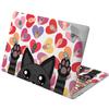 Cavka Vinyl Decal Skin Compatible for MacBook Pro 16 M3 M2 M1 14 2023 Air 15 2022 Retina 2020 Air 13 Mac 12 Cat Cool Print Design Painted Laptop Animal Sticker Watercolor Cover Paws Black Cute view 4