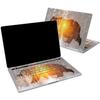 Cavka Vinyl Decal Skin Compatible for MacBook Pro 16 M3 M2 M1 14 2023 Air 15 2022 Retina 2020 Air 13 Mac 12 Misty Design Forest Wolf Laptop Aesthetic Fog Sticker Nature Nice Print Cover Animal view 1