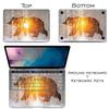 Cavka Vinyl Decal Skin Compatible for MacBook Pro 16 M3 M2 M1 14 2023 Air 15 2022 Retina 2020 Air 13 Mac 12 Misty Design Forest Wolf Laptop Aesthetic Fog Sticker Nature Nice Print Cover Animal view 3