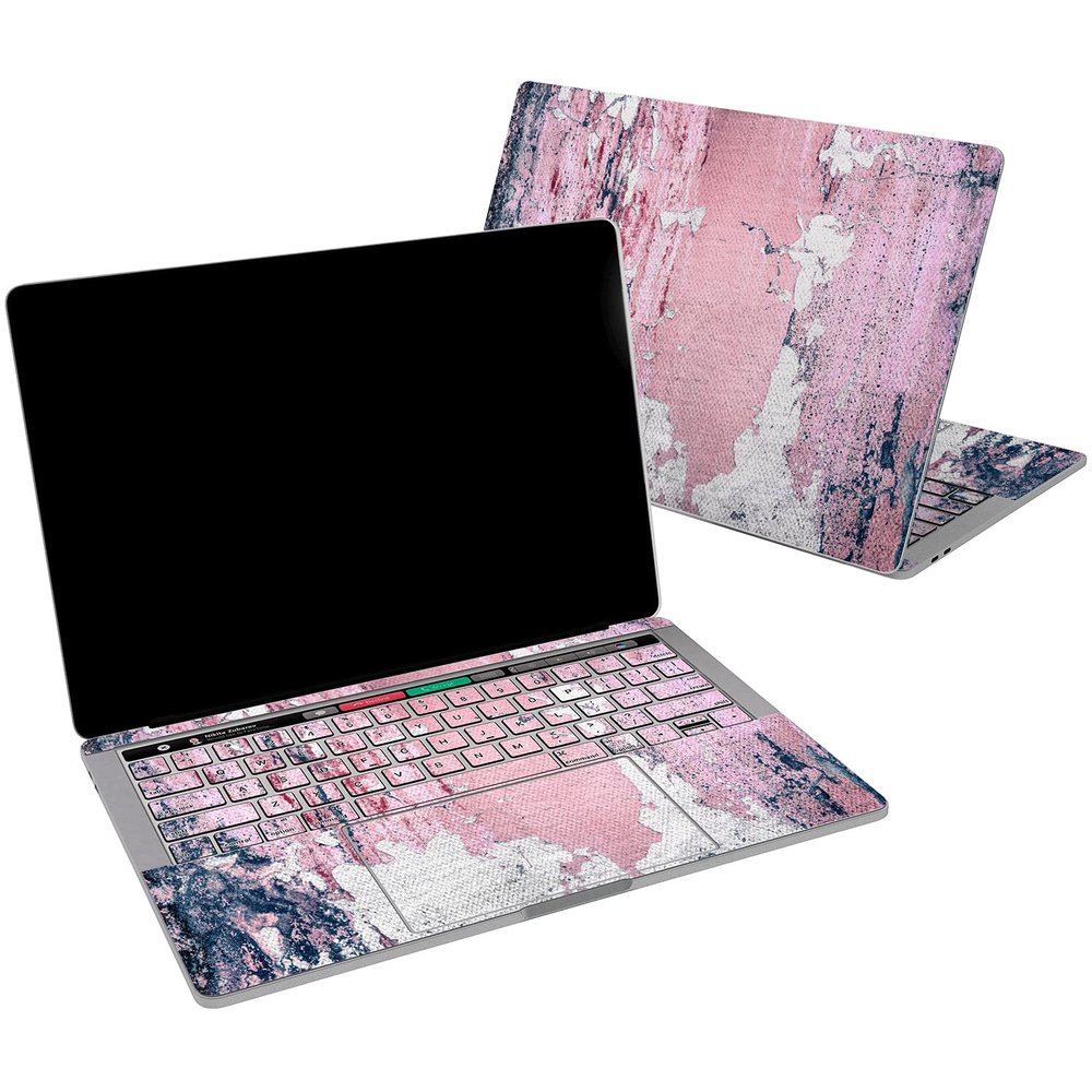 Cavka Vinyl Decal Skin Compatible for MacBook Pro 16 M3 M2 M1 14 2023 Air 15 2022 Retina 2020 Air 13 Mac 12 Paint Watercolor Print Creative Abstract Oil Cover Grunge Design Laptop Sticker Pink
