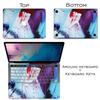 Cavka Vinyl Decal Skin Compatible for MacBook Pro 16 M3 M2 M1 14 2023 Air 15 2022 Retina 2020 Air 13 Mac 12 Palette Trendy Colorful Cover Laptop Paint Modern Sticker Print Design Knife Blue view 3
