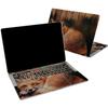 Cavka Vinyl Decal Skin Compatible for MacBook Pro 16 M3 M2 M1 14 2023 Air 15 2022 Retina 2020 Air 13 Mac 12 Cover Tree Print Wooden Fox Unique Laptop Animal Cute Sticker Board Design Orange view 1