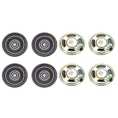 uxcell 0.5 W 32 Ohm DIY Magnetic Speaker 40mm Round-Shape Replacement Loudspeaker for DVD/EVD 8pcs
