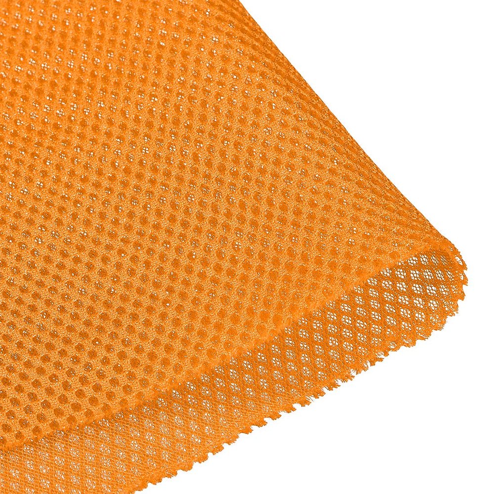 uxcell Orange Speaker Mesh Grill Stereo Fabric Dustproof 0.5x1.45M 20 x 57 Inch