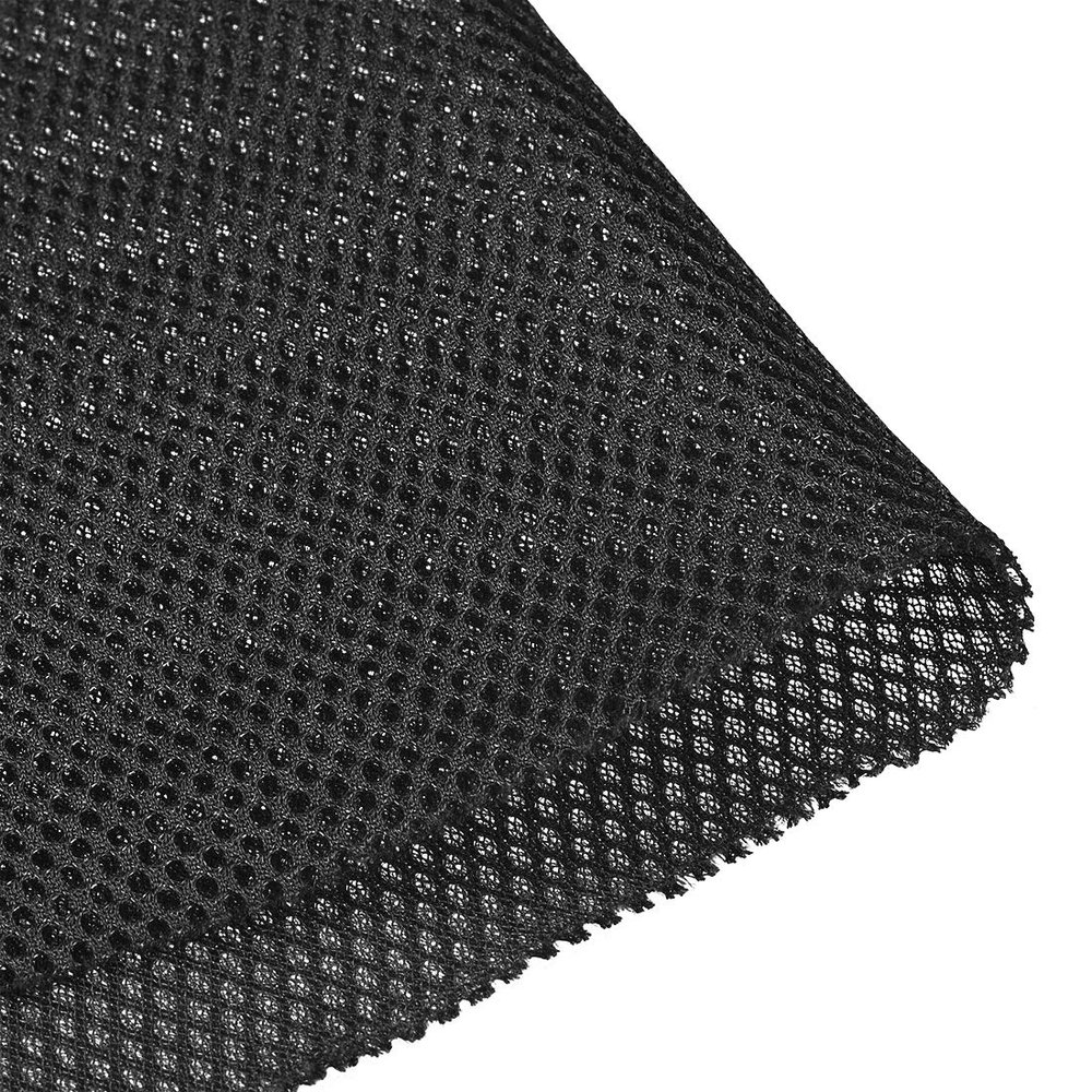 uxcell Black Speaker Mesh Grill Stereo Fabric Dustproof 1x1.45M 40 x 57 Inch