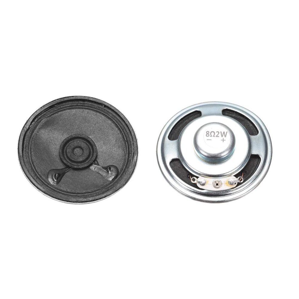 uxcell 2W 8 Ohm DIY Magnetic Speaker 50mm Round Shape Replacement Loudspeaker 2pcs