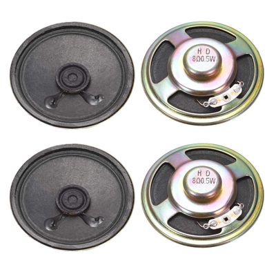 uxcell 0.5W 8 Ohm DIY Magnetic Speaker 57mm Round Shape Replacement Loudspeaker for 4pcs