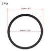 uxcell Black 8 Inch EVA Foam Speaker Edge Surround Rings Replacement Parts for Speaker Repair or DIY 2Pcs view 2