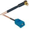 0.5 feet RG316 MCX Male Angle to Fakra Z Female RF Pigtail Coaxial Cable view 1