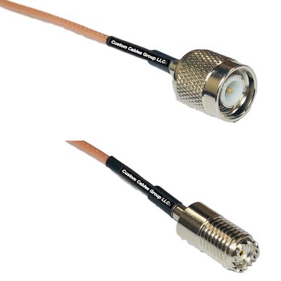0.5 feet RG316 TNC Male to Mini UHF Female RF Pigtail Coaxial Cable