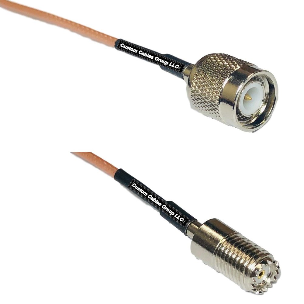0.5 feet RG316 TNC Male to Mini UHF Female RF Pigtail Coaxial Cable