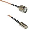0.5 feet RG316 TNC Male to Mini UHF Female RF Pigtail Coaxial Cable view 1