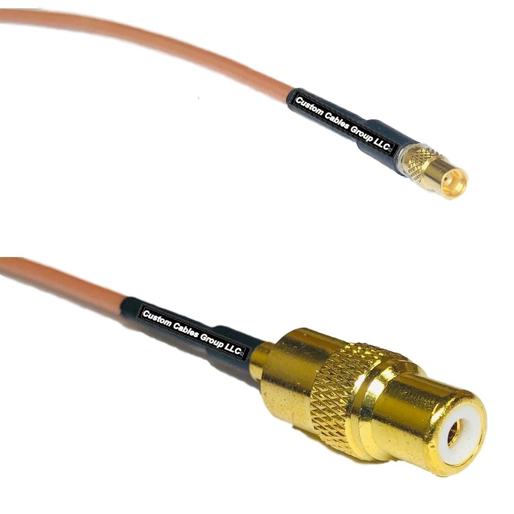 0.5 feet RG316 MMCX Female to RCA Female RF Pigtail Coaxial Cable