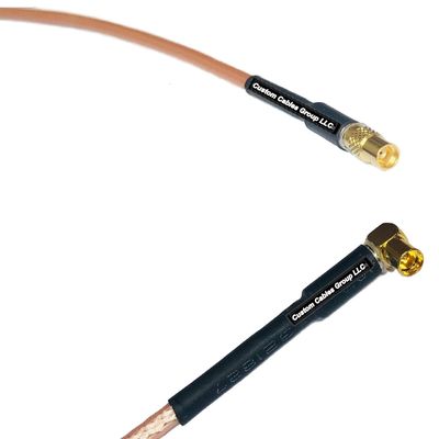 1 feet RG316 MMCX Female to MMCX Female Angle RF Pigtail Coaxial Cable