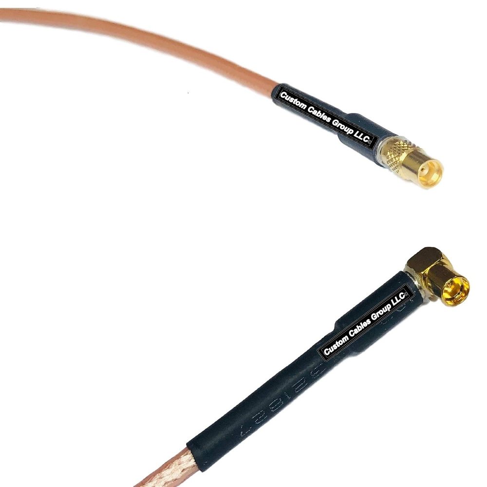1 feet RG316 MMCX Female to MMCX Female Angle RF Pigtail Coaxial Cable