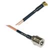 1 feet RG316 MMCX Male Angle to QMA Male RF Pigtail Coaxial Cable view 1