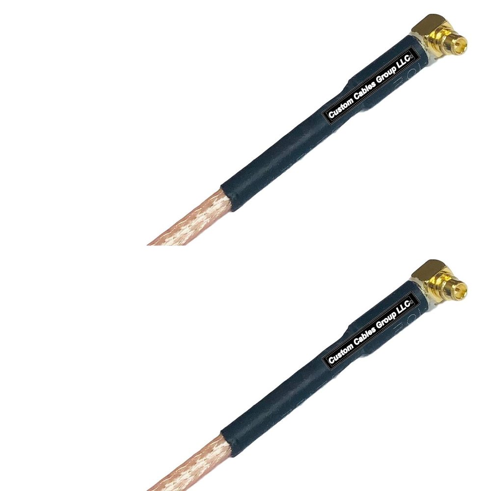 0.5 feet RG316 MMCX Male Angle to MMCX Male Angle RF Pigtail Coaxial Cable