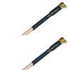 0.5 feet RG316 MMCX Male Angle to MMCX Male Angle RF Pigtail Coaxial Cable view 1