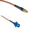 0.5 feet RG316 MMCX Male to Fakra C Male RF Pigtail Coaxial Cable view 1