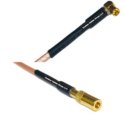 0.5 feet RG316 MMCX Female Angle to SSMB Female RF Pigtail Coaxial Cable