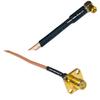 1 feet RG316 MMCX Female Angle to RP-SMA Female Flange RF Pigtail Coaxial Cable view 1