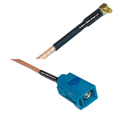 0.5 feet RG316 MMCX Male Angle to Fakra Z Female RF Pigtail Coaxial Cable
