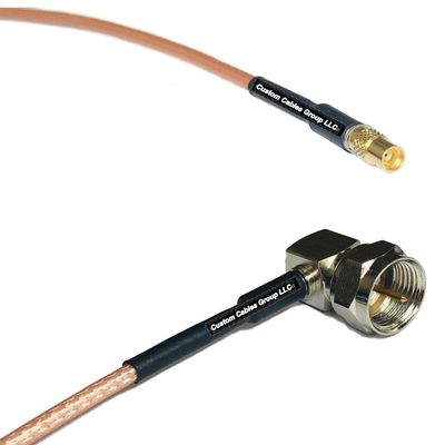 1 feet RG316 MMCX Female to F Male Angle RF Pigtail Coaxial Cable