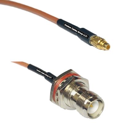 0.5 feet RG316 MMCX Male to RP-TNC Female Bulkhead RF Pigtail Coaxial Cable